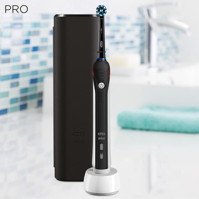 Oral-B Pro 2 2500 CrossAction Black Electric Toothbrush + Travel Case