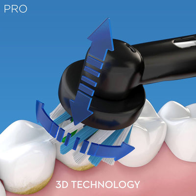 Oral-B Pro 2 2500 CrossAction Black Electric Toothbrush + Travel Case