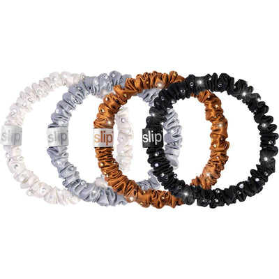 slip® Crystal Skinny Scrunchie Set - Disco Fever