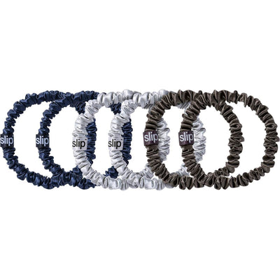 slip® Pure Silk Skinny Scrunchies - Midnight