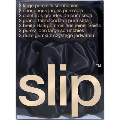 slip® Pure Silk Scrunchies - Black