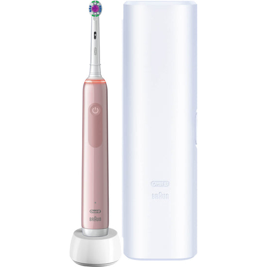Oral-B Pro 3 3500 3D White Electric Toothbrush + Travel Case - Pink