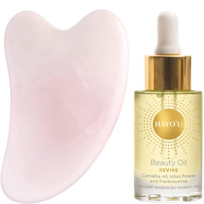 Hayo'u Beauty Restorer Rose Quartz Tool