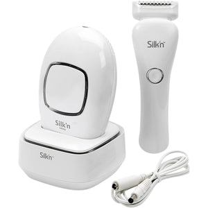 Unboxed Silk'n Infinity Fresh 400K Pulses device with Silk'n Wet & Dry LadyShave Shaver with cable