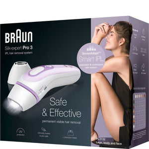 Braun Silk·expert Pro 3 PL3132 Latest Generation IPL, Permanent Visible Hair Removal